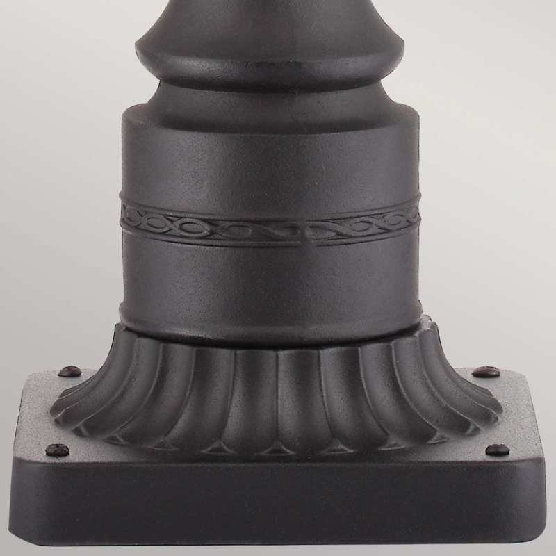 Seeded Pier Mount Light, Black, Large