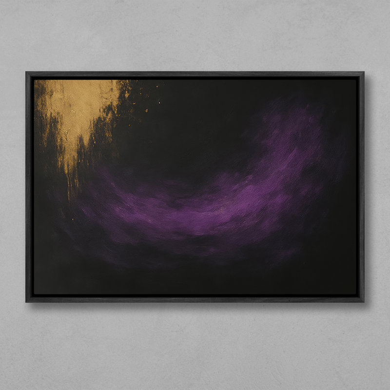 Art mural encadré abstrait rétro antique classique pour chambre à coucher, H 24 po x l 16 po, Noir, noir, noir, noir