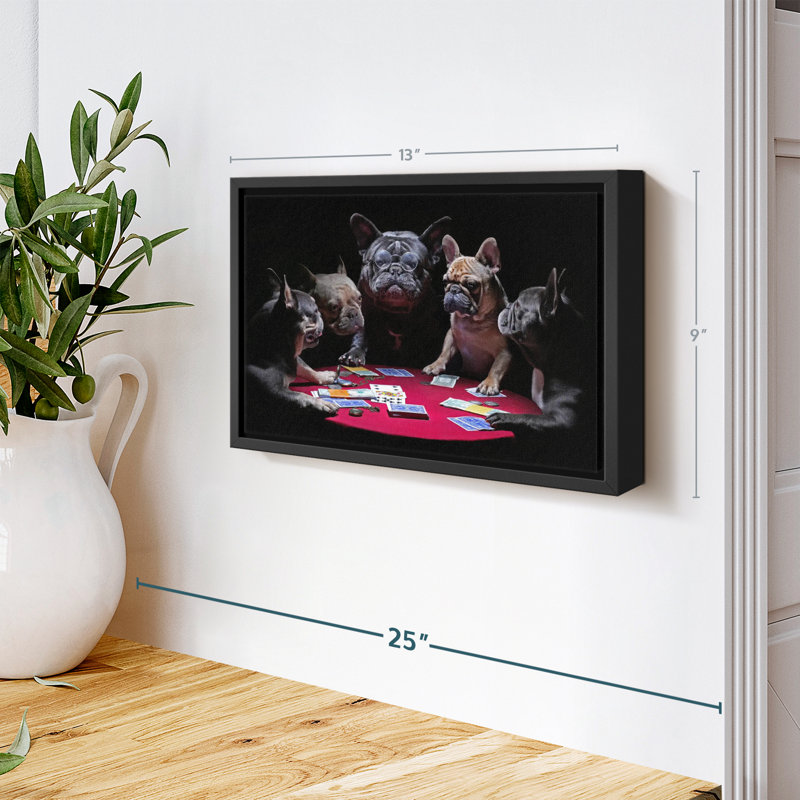 " Dogs Play Poker Wall Art ", 9" H x 13" W