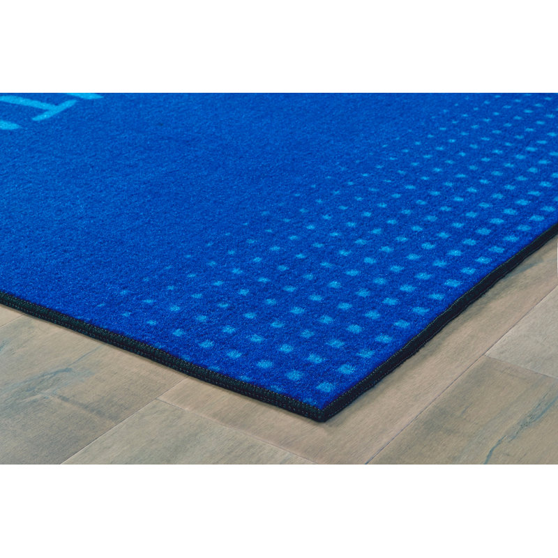 Tapis touffeté bleu / vert