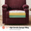 Fauteuil inclinable électrique de 25,2 po de largeur avec massage par vibrations et chaleur, tissu-2035833663