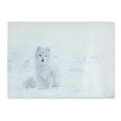 Arctic Snow Fox Vol.1 Painting Chopping Board