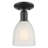 Arcadia - Brookfield - 1 Light 6" Semi-Flush Mount - Champagne Bronze Finish - White Shade-1216364219-1216364218