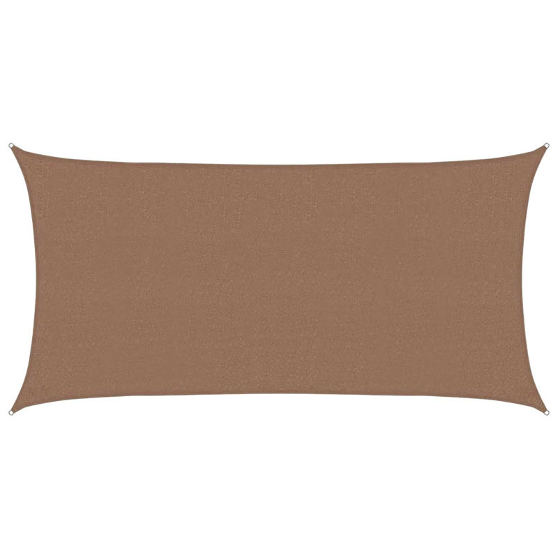 Vidaxl Sunshade Sail Canopy Screen Balcony Awning Canopy HDPE Rectangular, Brown, 2m W x 6m L