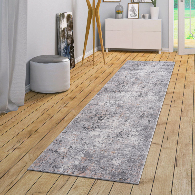 Grey/Multi/Abstract Non-Shedding Living Room Bedroom Dining Home Office Stylish And Stain Resistant Area Rug