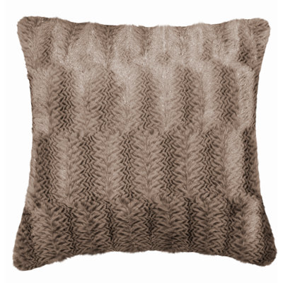 Fun Lines Square Faux Fur Pillow Cover & Insert