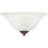1-Light Bronze Wall Sconce White Alabaster Glass Shade: Stylish Illumination with Alabaster Glow