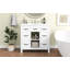Meuble-lavabo moderne avec lavabo encastré, 2 tiroirs et 2 portes Modern