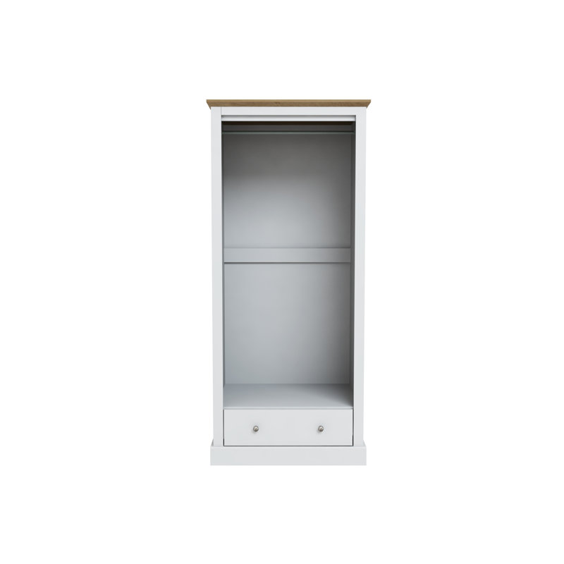 DEVON 2 DOOR DOUBLE WARDROBE, White