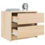 Natik Solid Wood Bedside Table-634935159