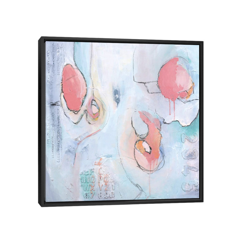 «Chloe», reproduction d'art sur toile tendue, H 18 po x l 18 po x P 1,5 po, Toile encadrée noire, Pas de tapis