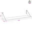 2 -Piece Steel Floating Shelf