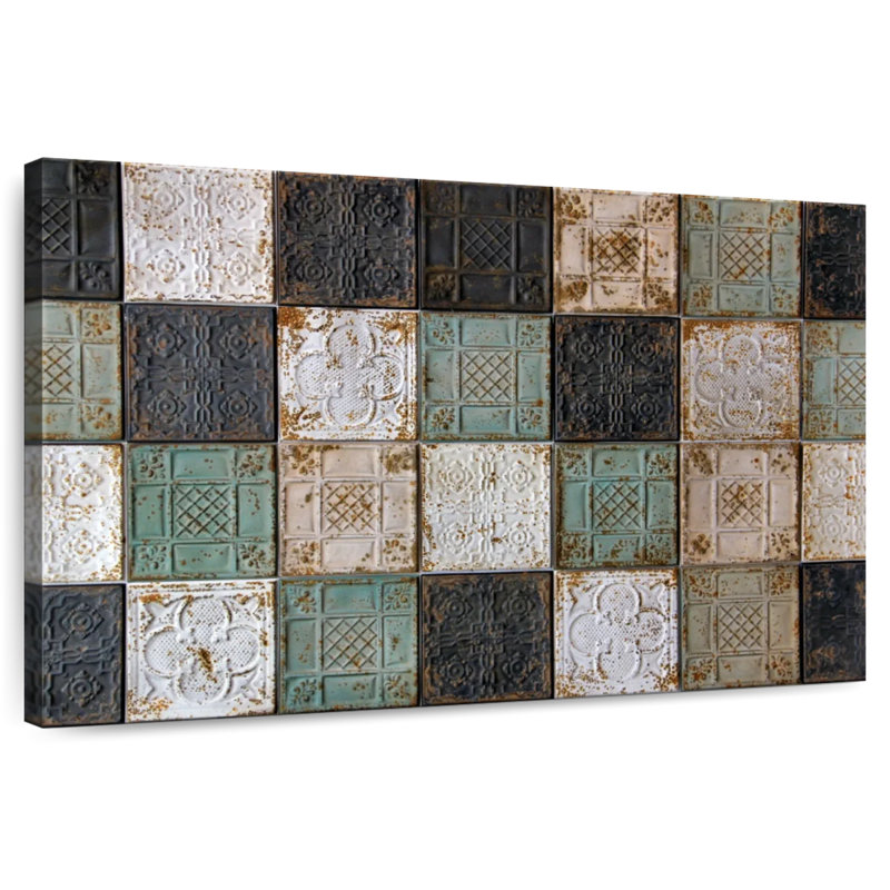 Lilie Old Ceiling Tiles, 16" H x 24" W