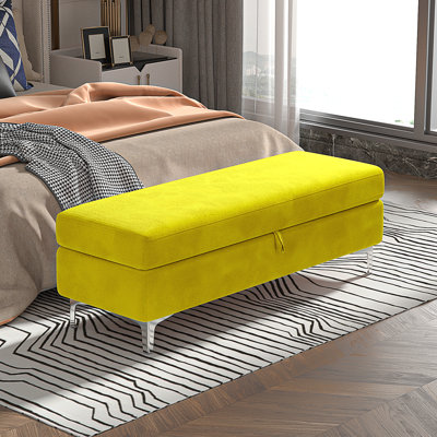 Banc de rangement rembourré Alliber