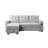 84"W Gray Woven Fabric Reversible Sleeper Sectional Sofa With Storage Chaise, Storage Arm, Cup Holder, Charging Ports, Side Pockets, And Pocket Coil Seating