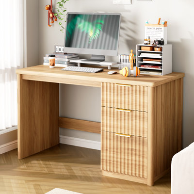 120cm W Computer Desk with File Drawers and Storage Drawers