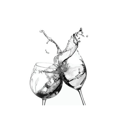 «Wine Spash» par Paul Stowe, impression sur toile tendue