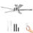 Mercer41 5 Blades Indoor Ceiling Fan with Light Kit and Remote-1345869711-1345869710