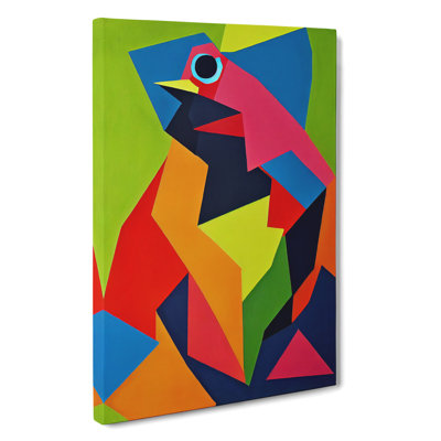 Bird in Abstract No.2 - Wrapped Canvas