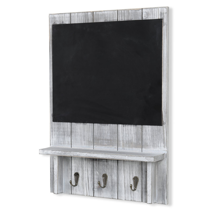Avenal Wall Key Organiser with Key Hooks/Chalkboard