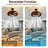 20"  Modern Farmhouse Ceiling Fan With Lights And Remote Control For Bedroom