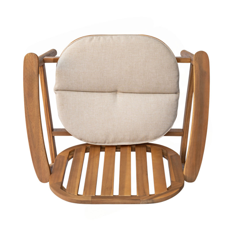 Chaise de salle à manger avec coussin Meja, ensemble de 2