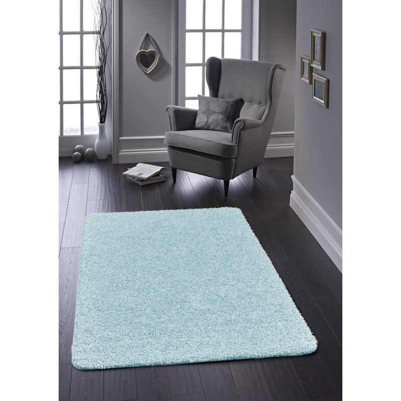 Buddy Teal Curve Bath Mat 50x80cm, Blue, 140cm W x 200cm L