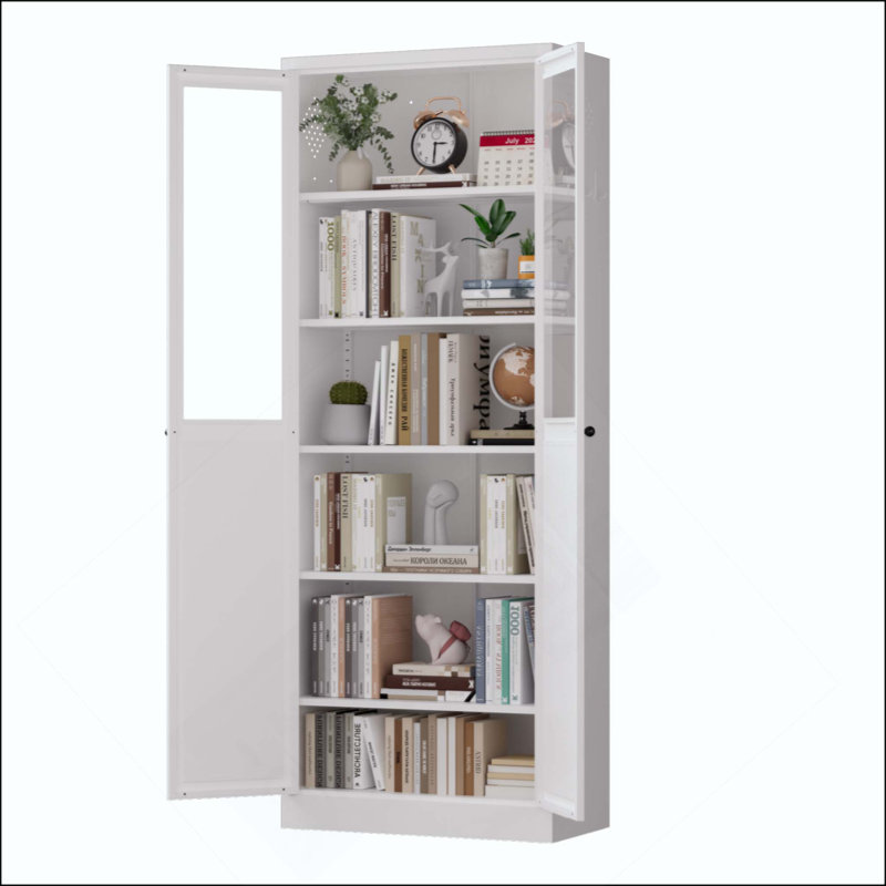 Armoire de cuisine en métal avec portes et tablettes, grand organisateur de rangement réglable robuste, armoire autoportante sans outil pour le salon, la salle de bain
