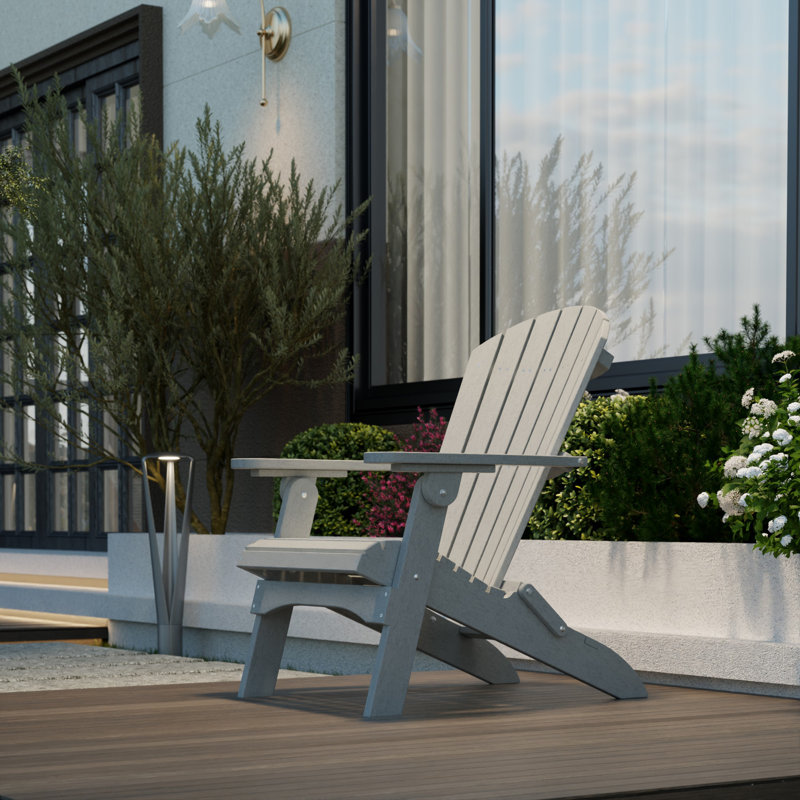 Chaise Adirondack pliante Heritage, Gris clair