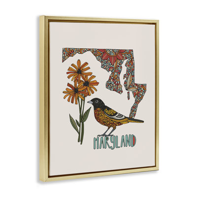 «Floral Maryland State», art mural encadré par Valentina Harper