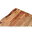 Table basse Chaliyah en bois massif à bord naturel, 130 cm (51 po), couleur brun clair-94396250