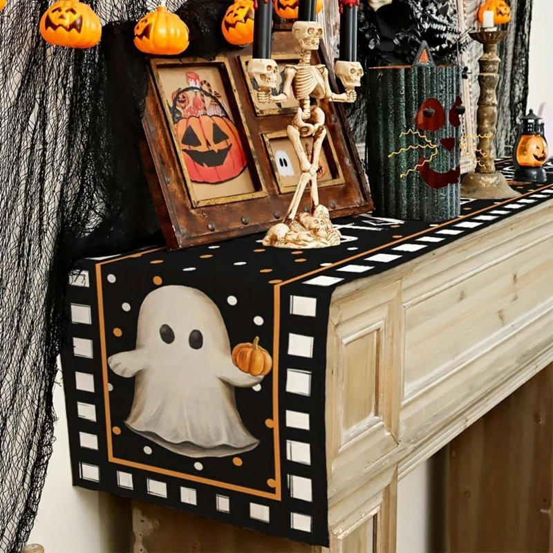 Chemin de table halloween Halloween, L 90 po