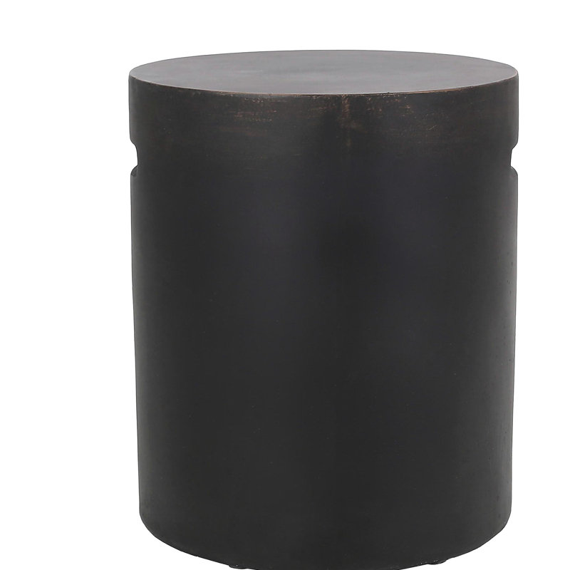 Outdoor LightWeight Concrete Side Table,Copper