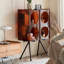 Bleu + acrylique rouge + vitrines en fer-120836333