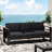 3 Seater With Aluminium And Water-Repellent Seat Materials, Black Stable Frame Spill-