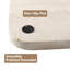 Plateau rectangulaire en marbre naturel Guein, Travertino Romano