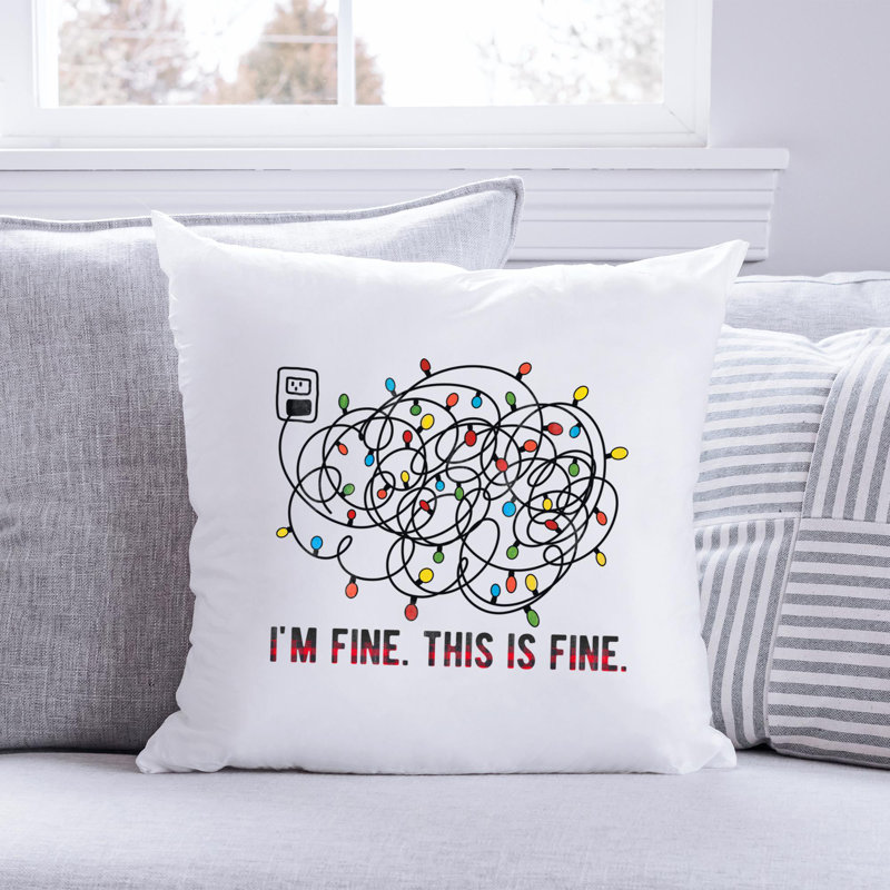 Coussin en polyester Christmas4_2, 20 po x 20 po