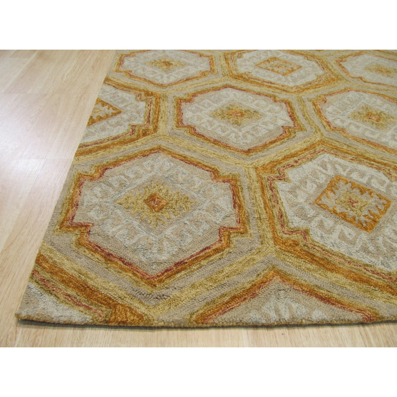 Hand Tufted Wool Geometric Area Rug