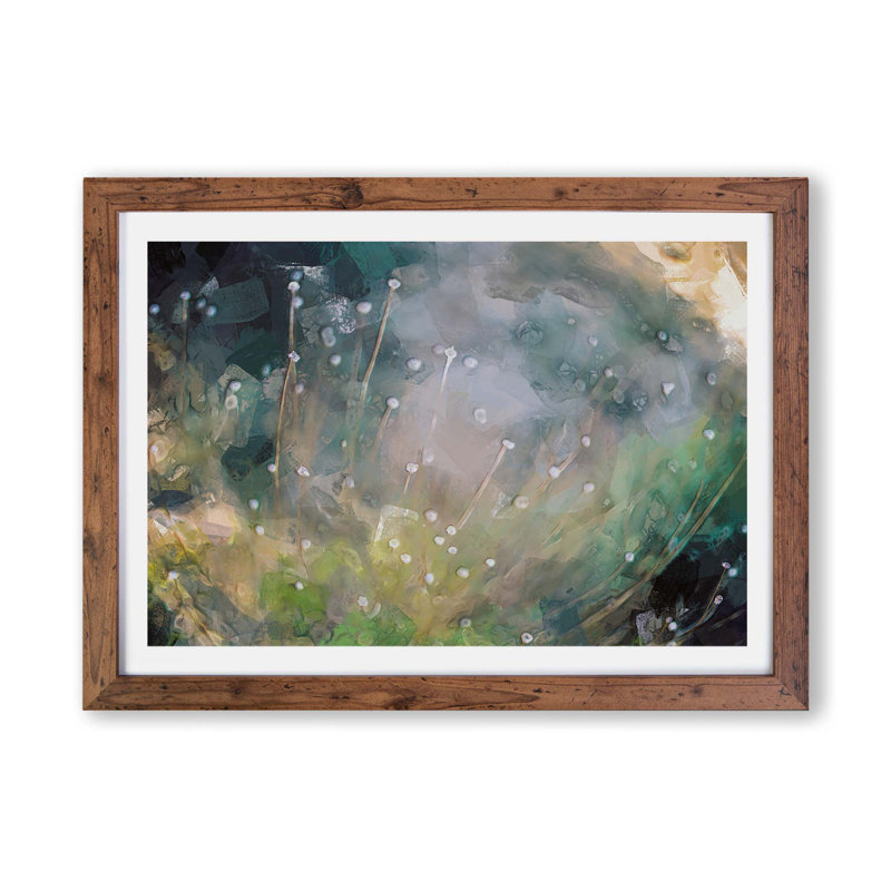 The Wild Flowers - Framed Print, 62cm H x 87cm W x 2cm D, Walnut