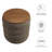 Modway Mezzo 17.3" Wide Round Storage Ottoman-97667383