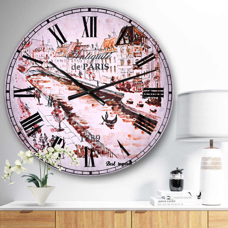 Horloge murale sépia, Moyen