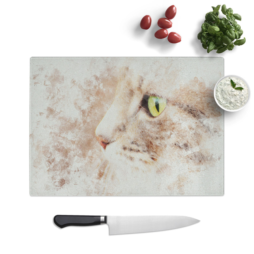 Portrait of a Cat Vol.13 Watercolour Chopping Board