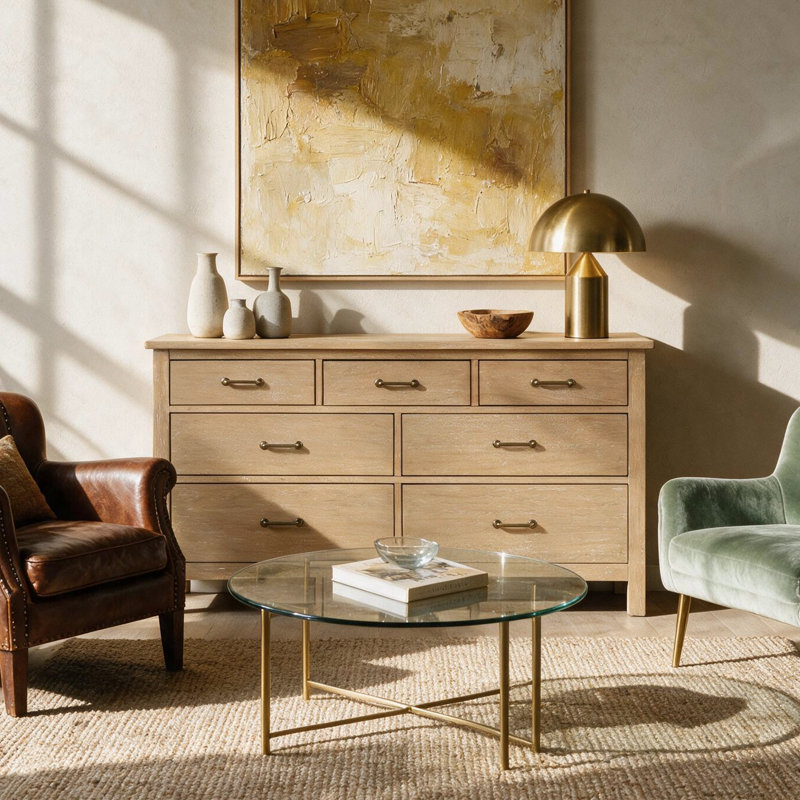 COMMODE DOUBLE À 7 TIROIRS COLAMY ATELIER