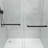 Opal Mirage MCOCOD 56-60.75" W x 76" H Double Sliding Frameless Soft Close Shower Door with 3/8" (10mm) Clear Glass-58594005