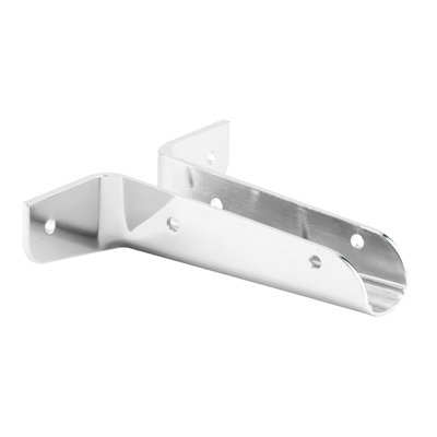 Wing Urinal Bracket, 1-1/4 in. x 6 in., Zamak, Chrome Plated, with Fasteners (Single Pack)
