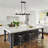 6-Light Kitchen Island Linear Chandelier