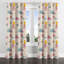 Rideaux abstraits pour chambre à coucher - Rideau à œillets motif bord de mer - 1 panneau-1538349380-1538349383