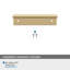 Poignées de bordure en bronze champagne de centre à centre 3 po (76 mm)-81116686-109026135