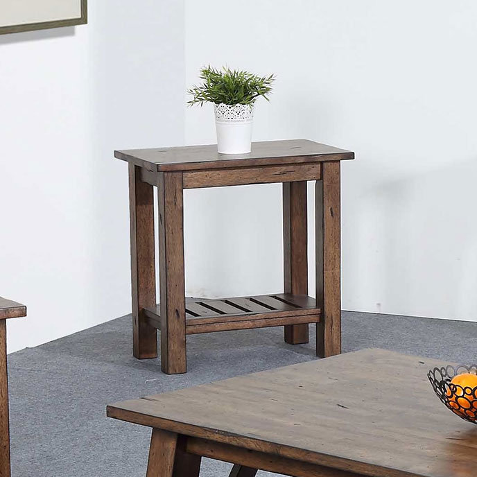 Esporta Solid Wood End Table Sand & Stable™