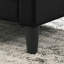 Black Velvet Armchair, 27.5", Square Arms, Full Foam Seat Cushion Comfy Feel 16.14" Height, Back